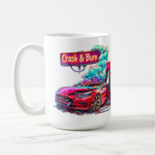 Mug Stock Market Crash & Burn, EV Elon Musk e.g.
