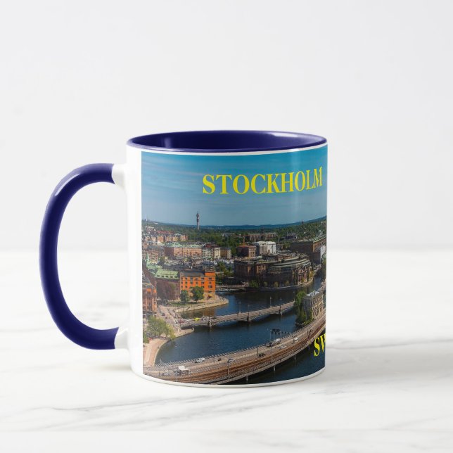 Mug Stockholm Suède Musique panoramique (Gauche)