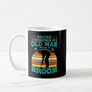 Mug Stone de curling Silhouette Rétro Sport hiver Vint