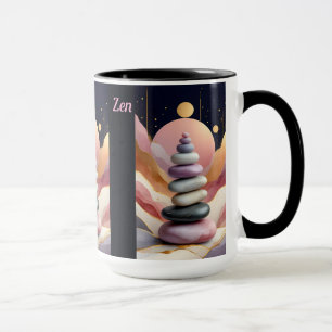 Mug Stones Spirituelles Zen Balance Cosmos Art