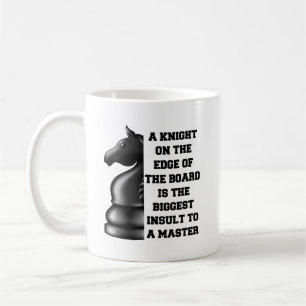Mug Stratégie d'échecs Chevalier Noir Puissance Wisdom