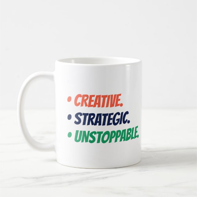 Mug Stratégique Créative Instoppable | Cadeau Babe Bos (Gauche)
