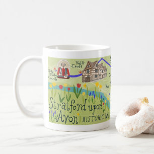 Mug Stratford Upon Avon Shakespeare Carte illustrée