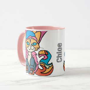 Mug Street Retro Chat, Casquette et Basket Drôle