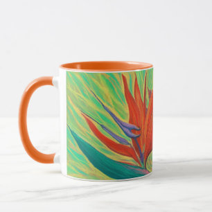 Mug Strelitzia Oiseau de Paradis Fleur tropicale Art