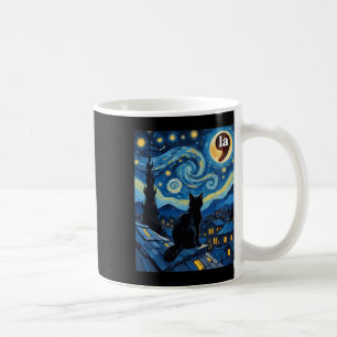 Mug Stress Night Black Cat Comma La Kamala Harris 1