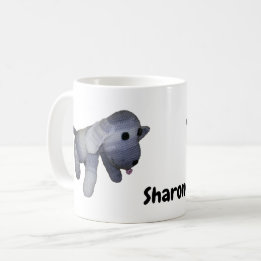 Mug - Striped Dog Doll with Name