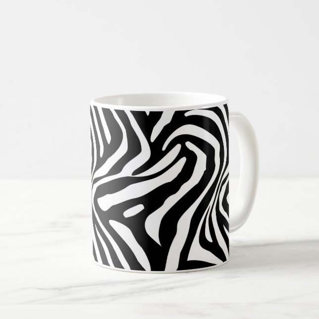 Mug Stripes Zèbre Classique (Devant droit)
