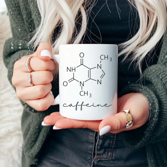 Mug Structure chimique de la caféine (Créateur téléchargé)
