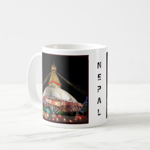 Mug Stupa Boudhanath, Katmandou la nuit - Népal