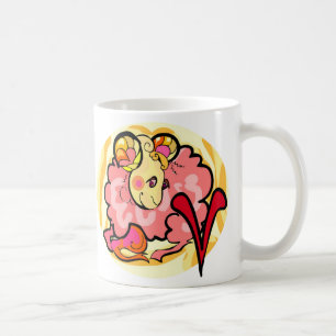 Mug Style années 1970 Aries Peinture avec Symbole