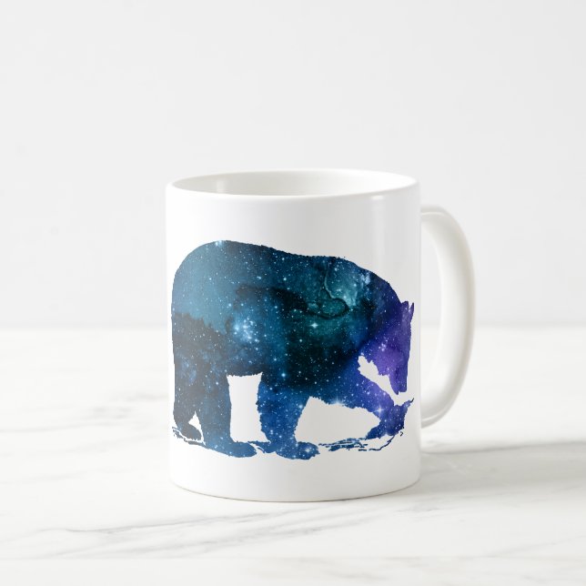 Mug style d'aquarelle d'art d'ours (Devant droit)