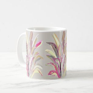 Mug Style d'art vectoriel Plante tropical Abstrait