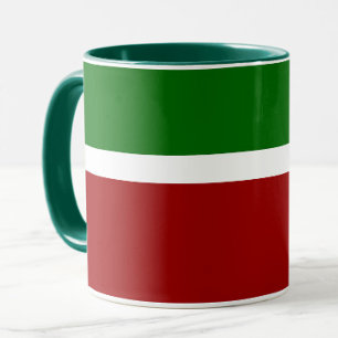 Mug Style de bloc de couleur rouge vert