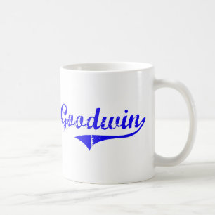 Mug Style de classique de nom de famille de Goodwin