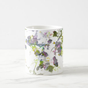 Mug Style de couleur de l'eau fleur romantique design 