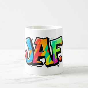 Mug Style de graffiti JAF - typographie de l'art urbai