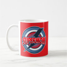 Style de logo rétro Supermom 
