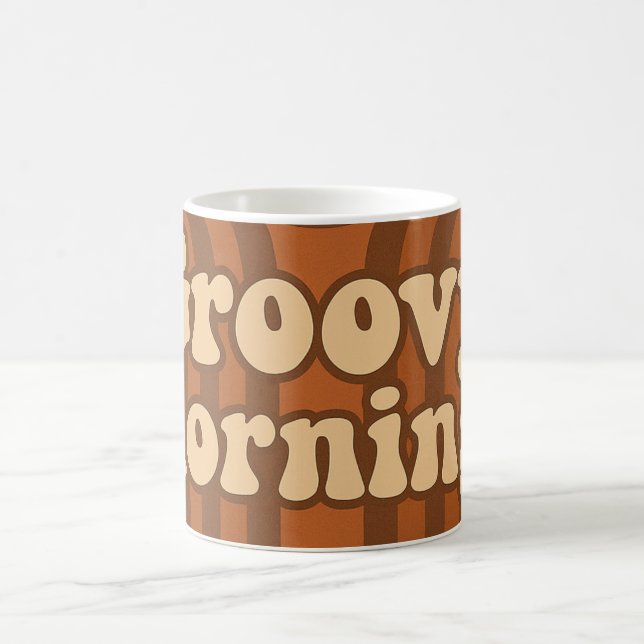 Mug Style des années 70 avec motif géométrique orange  (Centre)