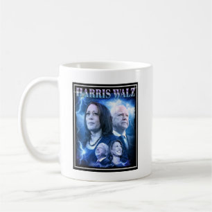 Mug Style Harris Walz Retro 90s