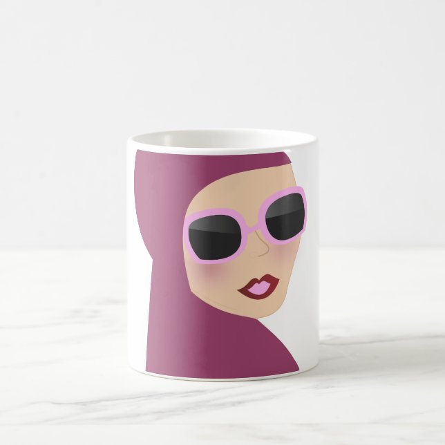 Mug Style islamique de dame de hijab de muslima (Centre)