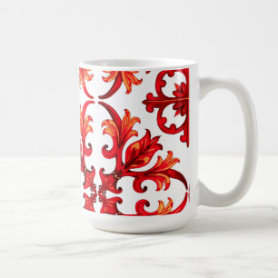 Mug Style italien, mosaïque, rouge