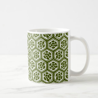 Mug Style Kabuki - Fleurs en vert