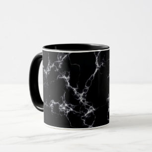 Mug Style marbre élégant4 - Noir et blanc