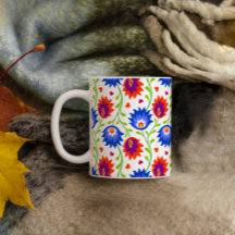 Style mexicain coloré motif floral élégant gras