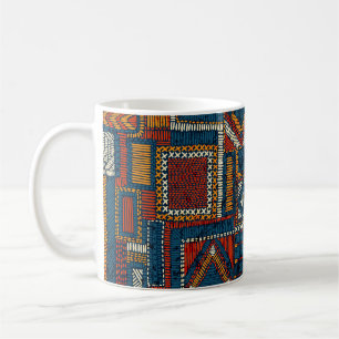 Mug Style Patchwork Impression Vintage brodée