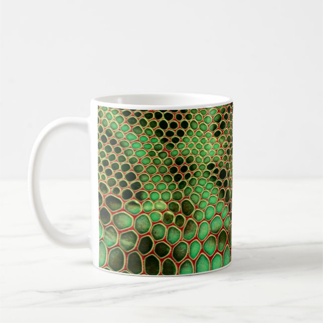Mug Style Serpentine : Arrière - plan de peau exotique (Gauche)