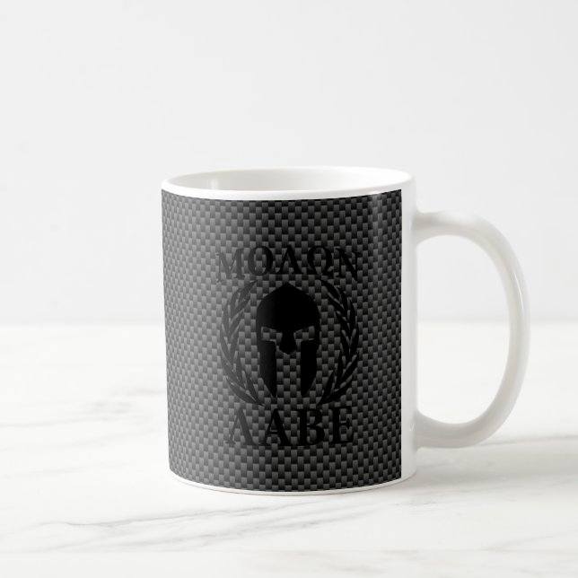Mug Style spartiate de carbone de lauriers de guerrier (Droite)