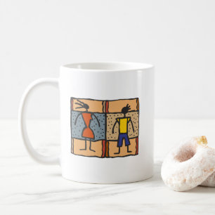 Mug Style tribal Colorée Africaine femme et homme Eth
