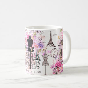 Mug Style Vintage Colour de la Tour Eiffel