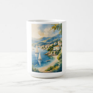 Mug Style vintage Côte d'Azur Voyage en France