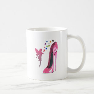 Mug Stylet et fée roses avec les coeurs 3D