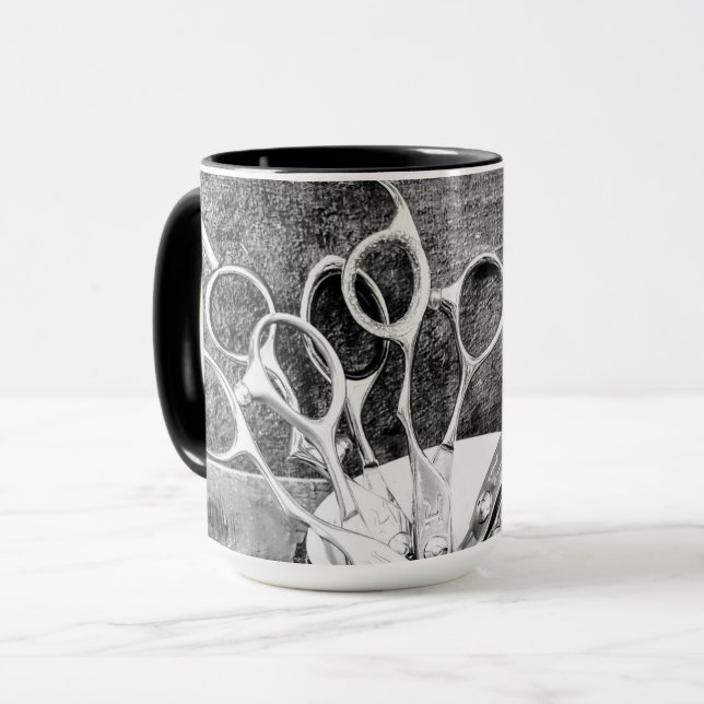 Mug Styliste des cheveux - Ciseaux (Devant gauche)