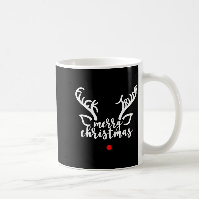 Mug Subtle Anti Trump Hidden Message Christmas Reindee (Droite)