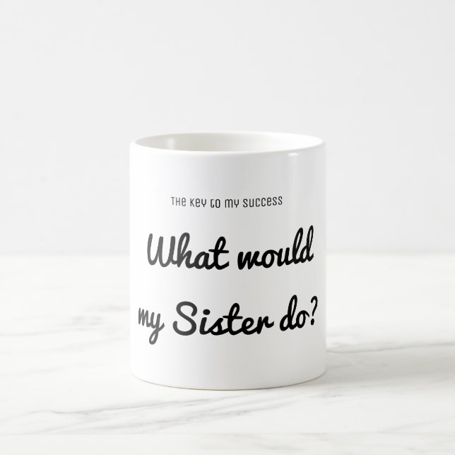 Mug Succès Que ferait Soeur? Devis inspirant (Centre)