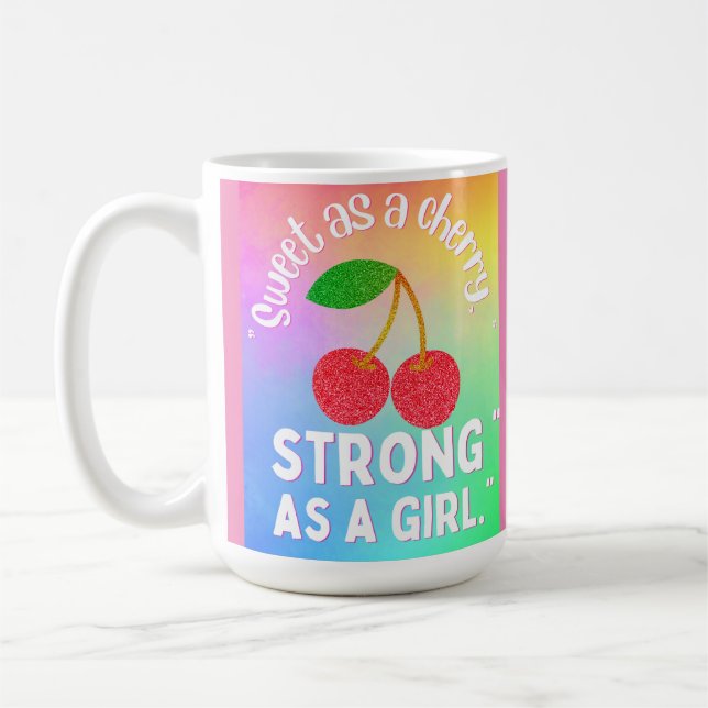 Mug Sucer une cerise (Gauche)