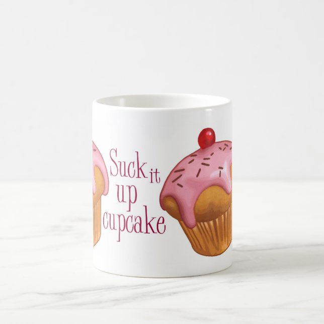 Mug Sucez-le vers le haut du petit gâteau (Centre)