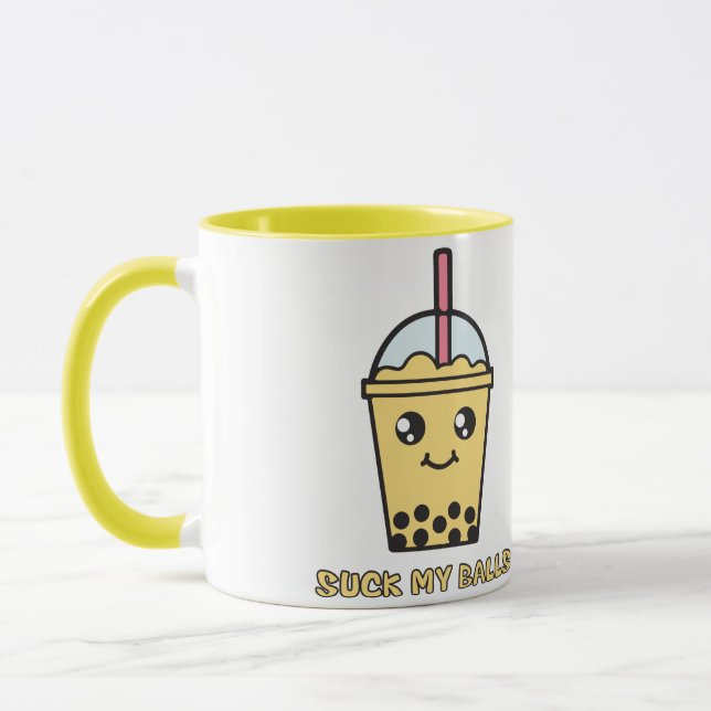 Mug Sucez mes boules (le thé de bulle) (Gauche)