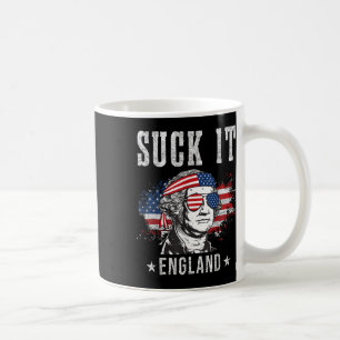 Mug Suck It England Drôle 4 Juillet - George Washing