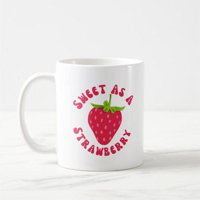 Mug Sucré Comme Une Fraise (Gauche)