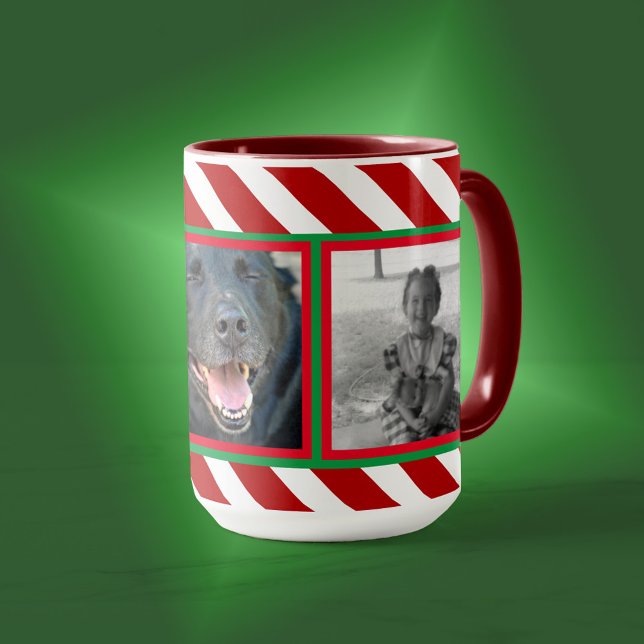Mug Sucre de canne de base rouge/blanc 3 photos (Créateur téléchargé)