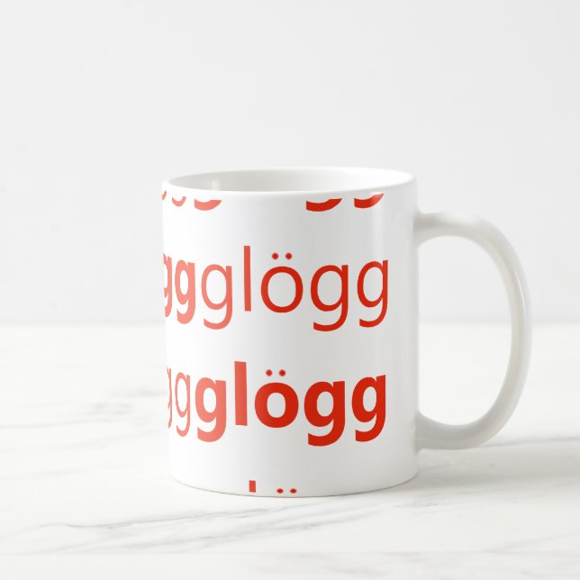 Mug Suédois drôle de Glogg Glogg Glogg (Droite)
