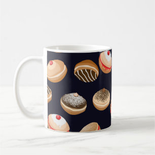 Mug Sufganiyot Donuts : Hanoukka Vintage Motif