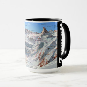 Mug " Suisse : 1970/aujourd'hui Valais - Zermatt Panor