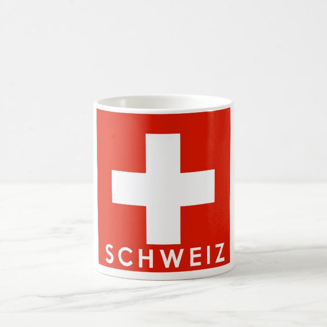 Mug Suisse Pays pavillon suisse schweiz nom du texte (Centre)