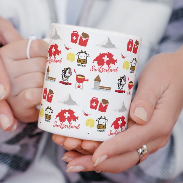Mug Suisse - Suisse Icônes Souvenir (Créateur téléchargé)